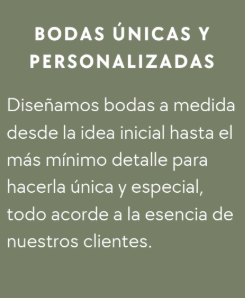 Bodas unicas