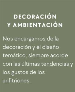 Decoración y Ambientación