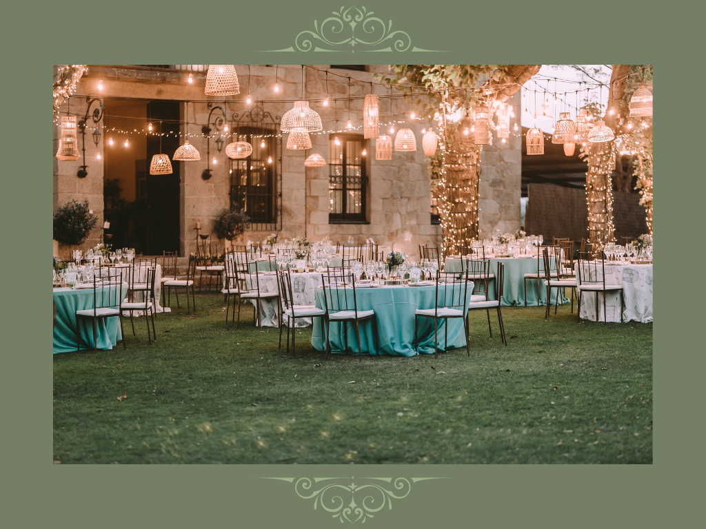 Ritmos events mesas en el jardín